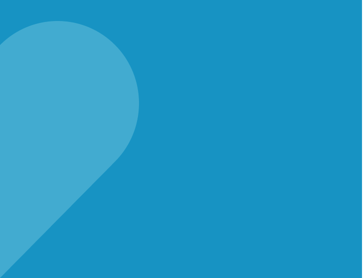 Heart with blue background